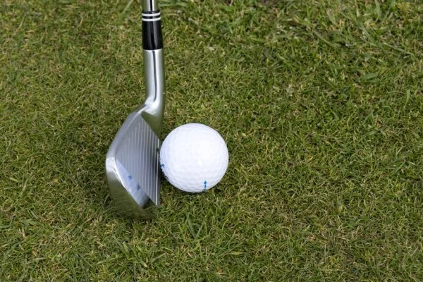 golf iron shot
